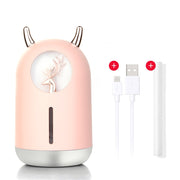 Household Small Moisturizing Aromatherapy Car Creativity Air Bear USB Humidifier LED Mist Maker