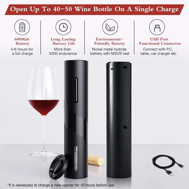 Automatic Electric Wine Bottle Opener - Tush Store
