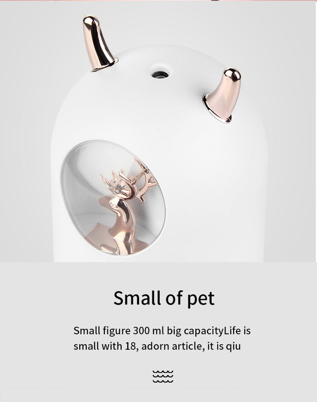 Household Small Moisturizing Aromatherapy Car Creativity Air Bear USB Humidifier LED Mist Maker