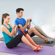 4 Resistanc Elastic Pull Ropes Exerciser Rower - Tush Store