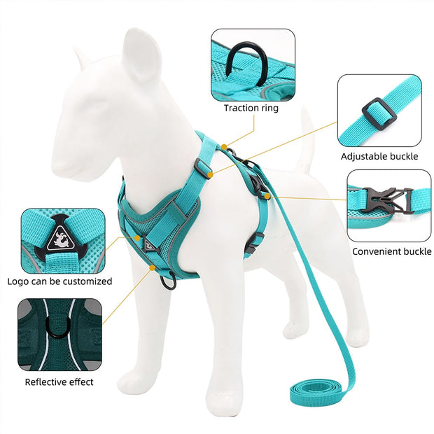 Adjustable Reflective Traction Leash Set - Tush Store