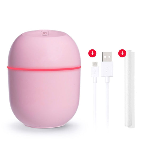 Household Small Moisturizing Aromatherapy Car Creativity Air Bear USB Humidifier LED Mist Maker