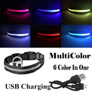 USB Rechargeable Pet Dog LED Glowing Collars - Tush Store