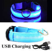 USB Rechargeable Pet Dog LED Glowing Collars - Tush Store