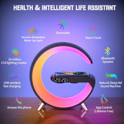 LED Digital Alarm Wireless Charger Lamp - Tush Store